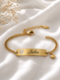 Bracelet Insigne coeur à graver