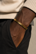 Bracelet homme à bandes verticales