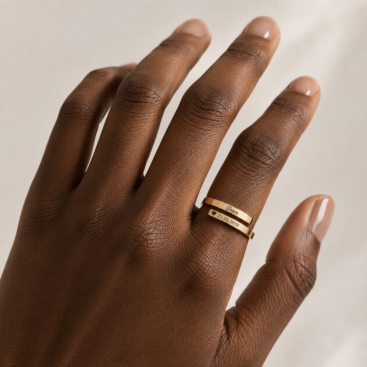 Bague souvenir à graver