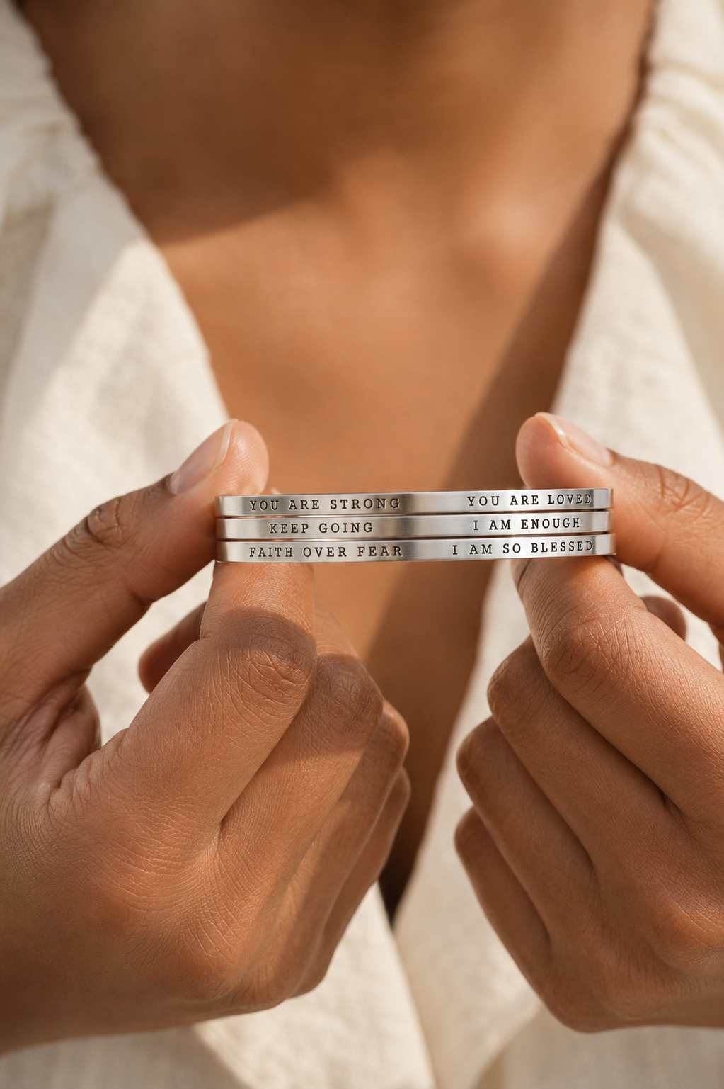 Lot de 3 bracelet en jonc fin