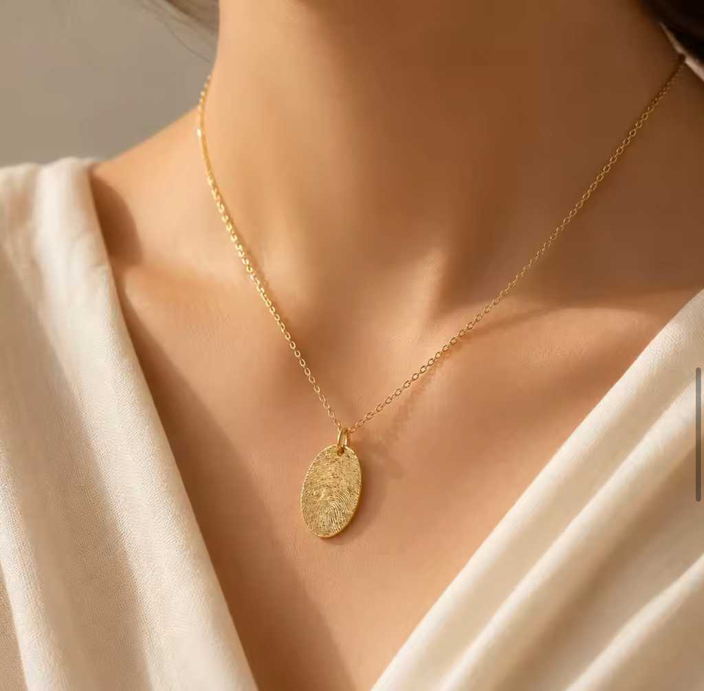 Collier empreinte texturé