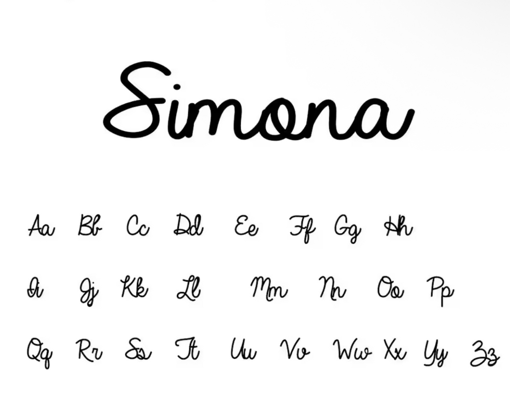 Collier personnalisé - cursive style