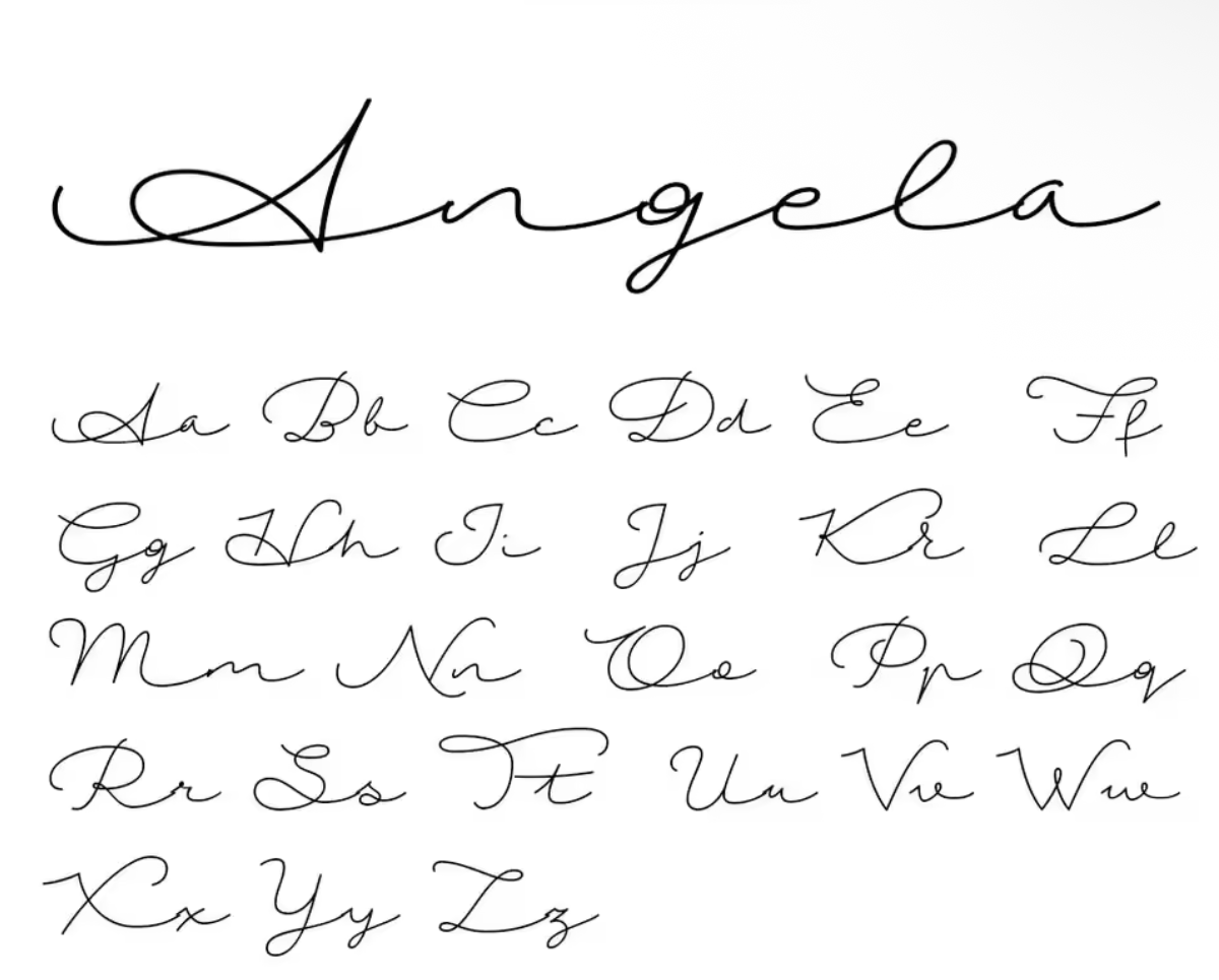 Collier personnalisé - cursive style