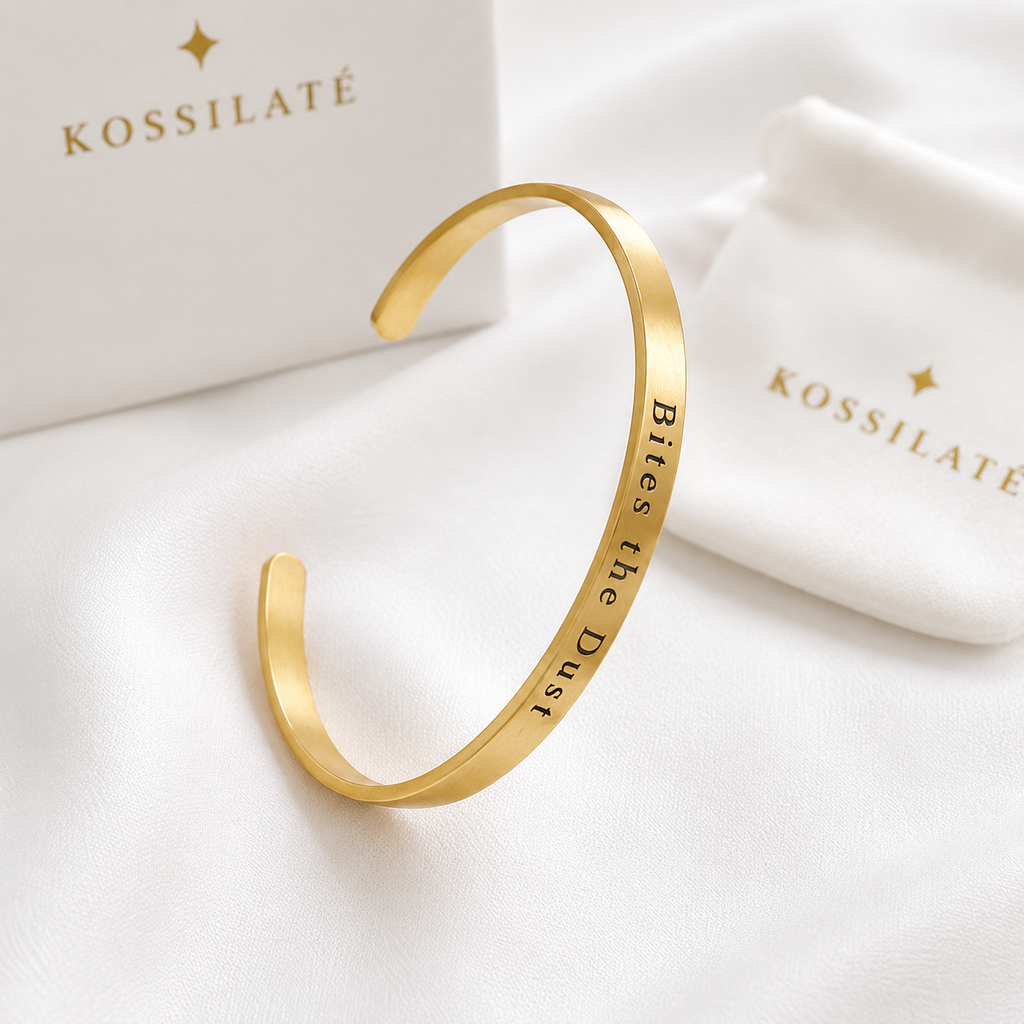 Bracelet unisexe demi-lune à graver