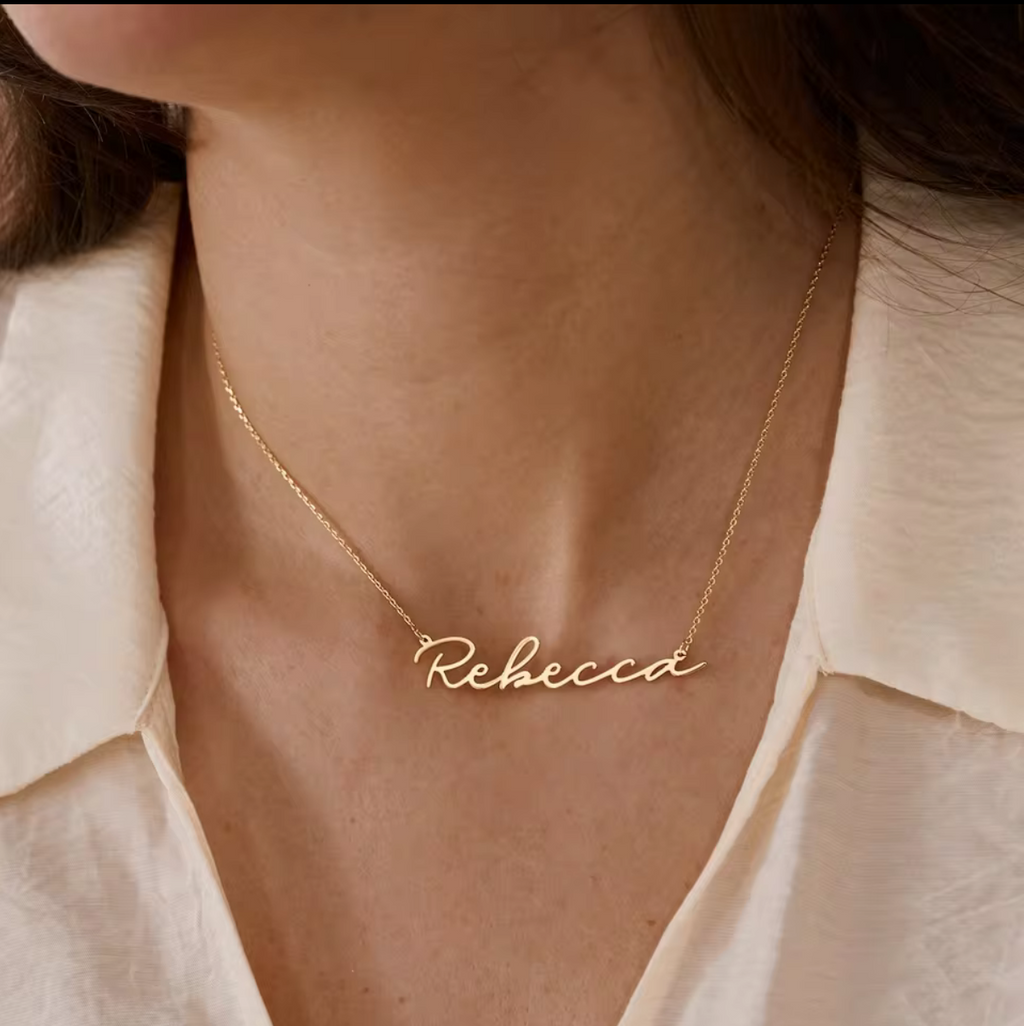 Collier personnalisé - cursive style