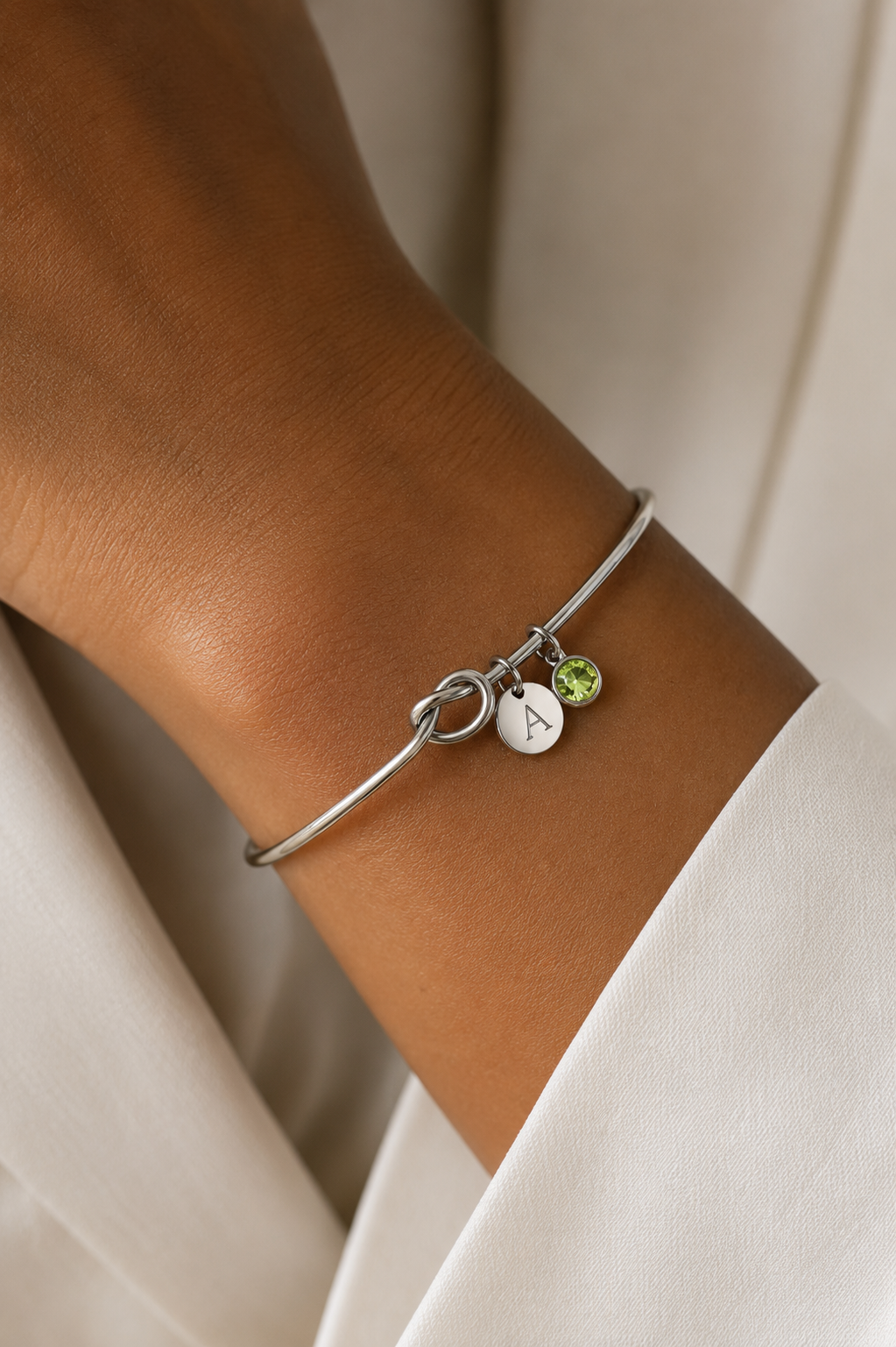 Bracelet breloque initiale